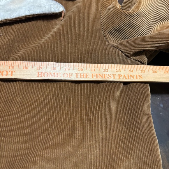 Park Ave Tan Corduroy Jacket w/ Faux Sherling Lining size XL made in Japan - Picture 6 of 7
